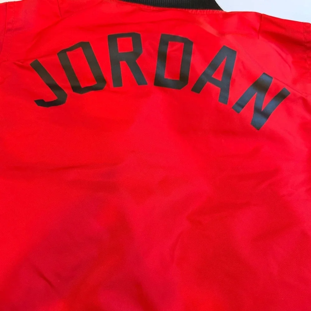 Jordan Boys Red Bomber Jacket Jumpman 23 Graphic Full Zip Coat 4T